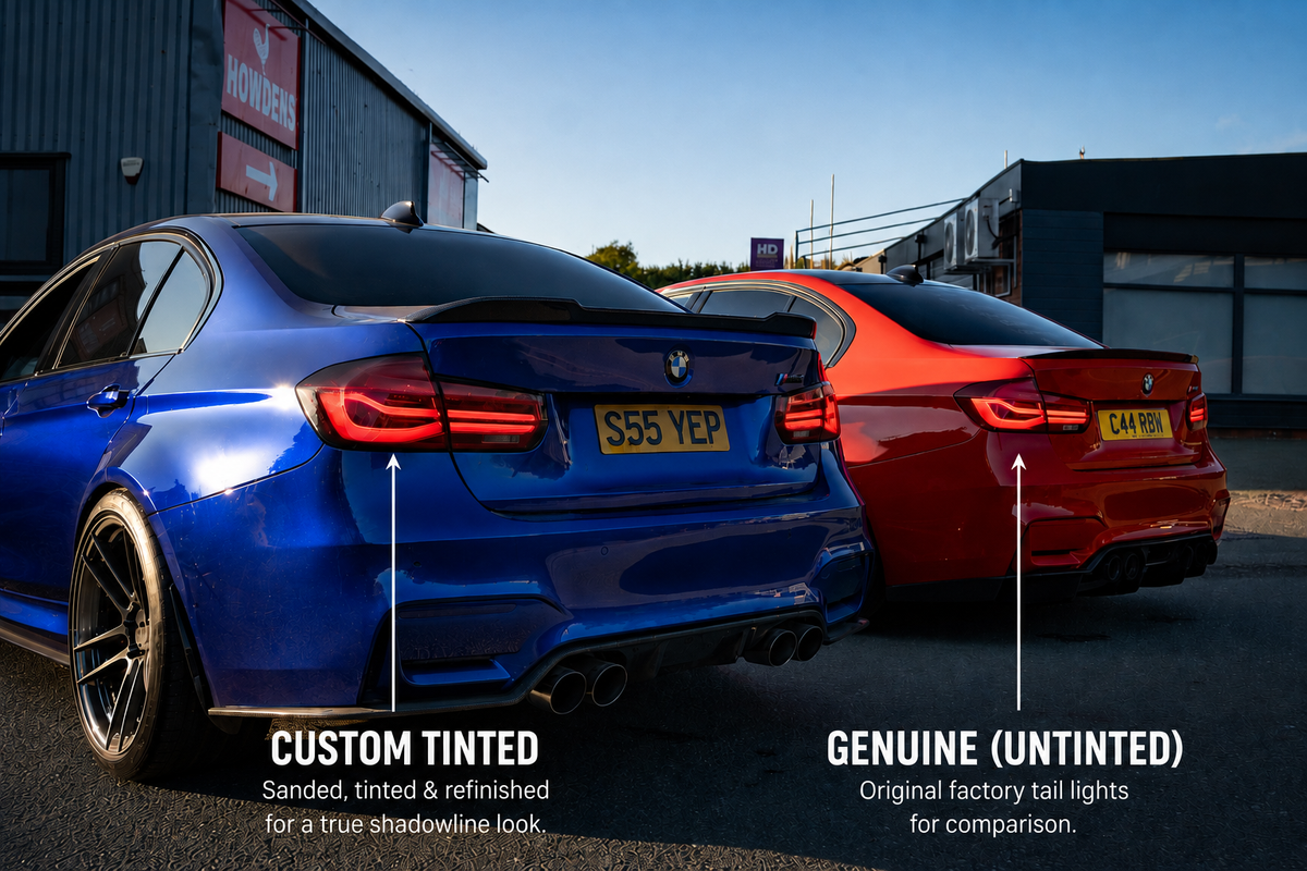 BMW F80 F82 F83 M3 M4 Shadowline Rear Light Tint & Refinish Service