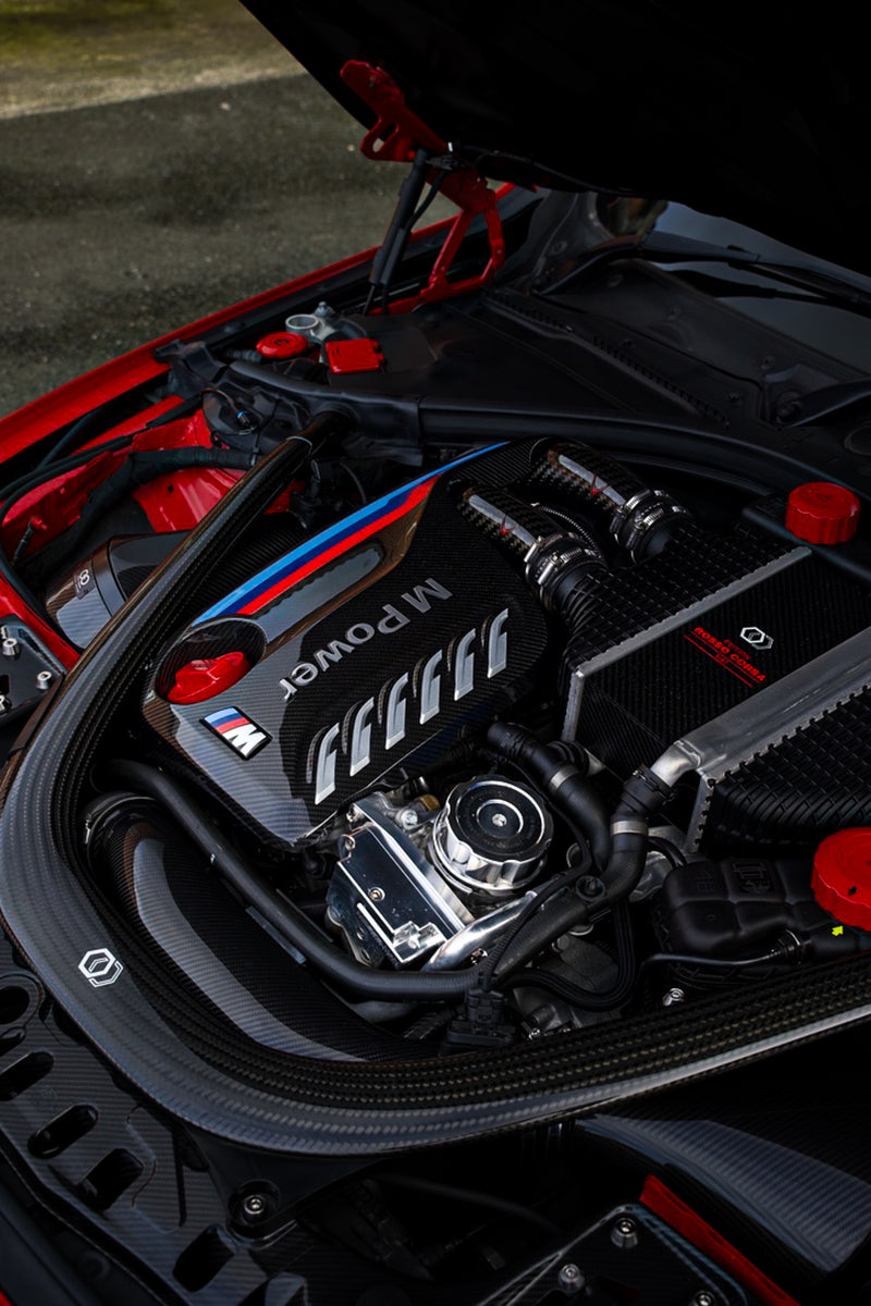 BMW performance style carbon engine cover S55