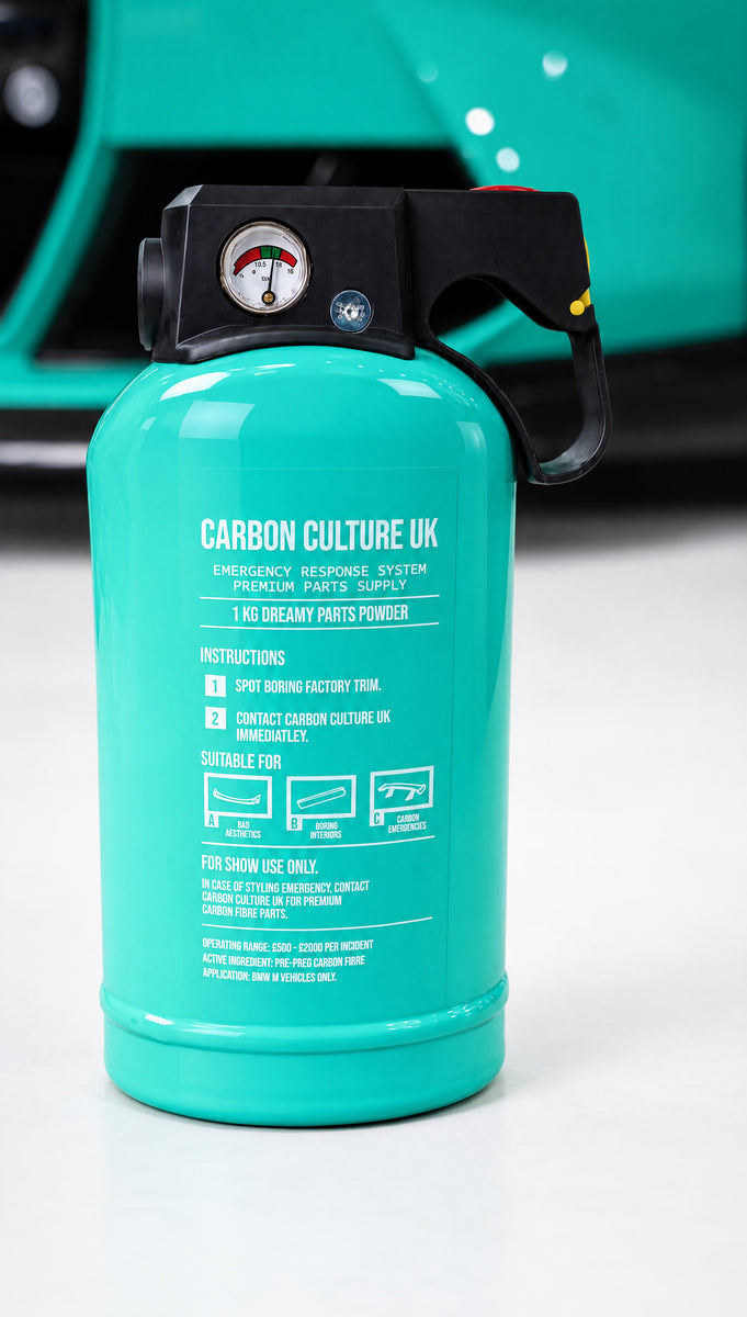 CARBON CULTURE UK EMERGENCY RESPONSE SYSTEM / Limited Edition 1 of 10 painted OEM EXTINGUISHER