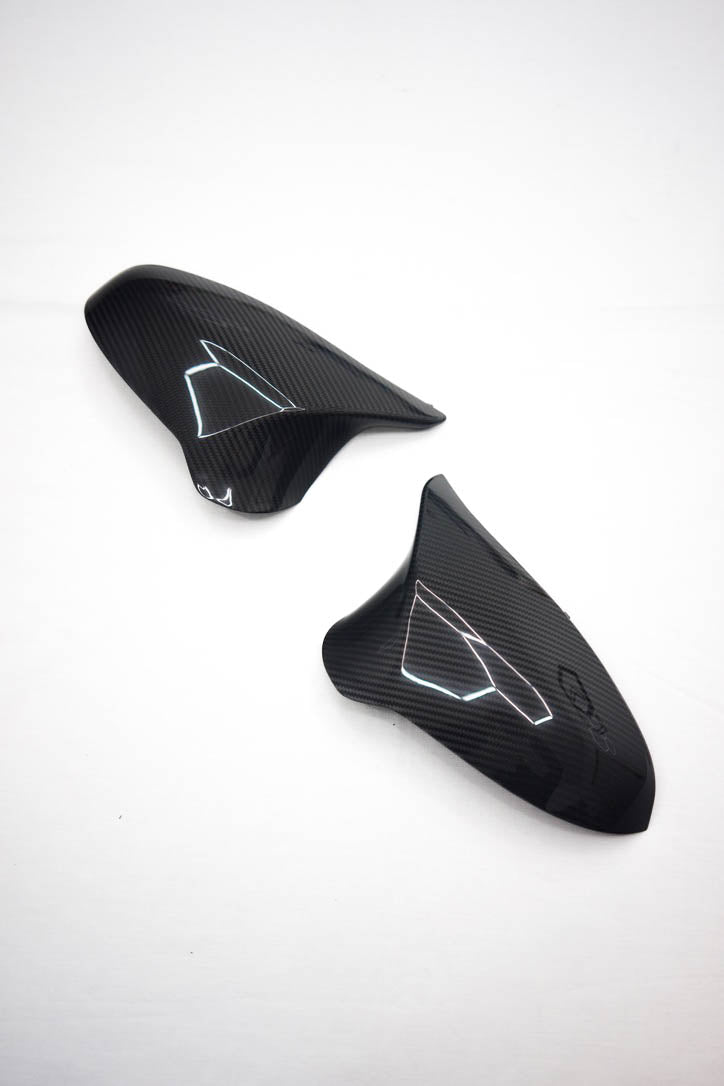 CCUK carbon fibre pre-preg mirror cap replacements