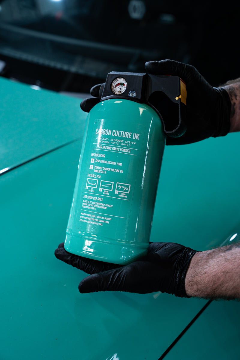 CARBON CULTURE UK EMERGENCY RESPONSE SYSTEM / Limited Edition 1 of 10 painted OEM EXTINGUISHER